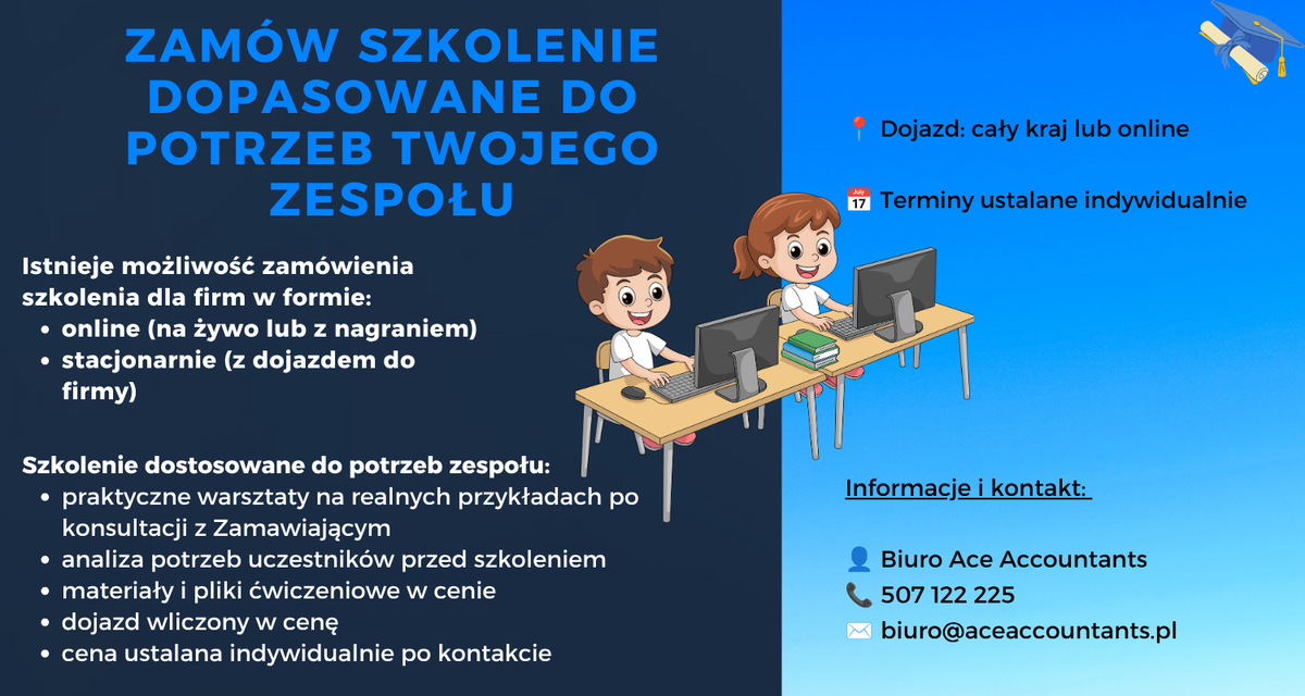 Zamówienie na szkolenie Excel indywidualne